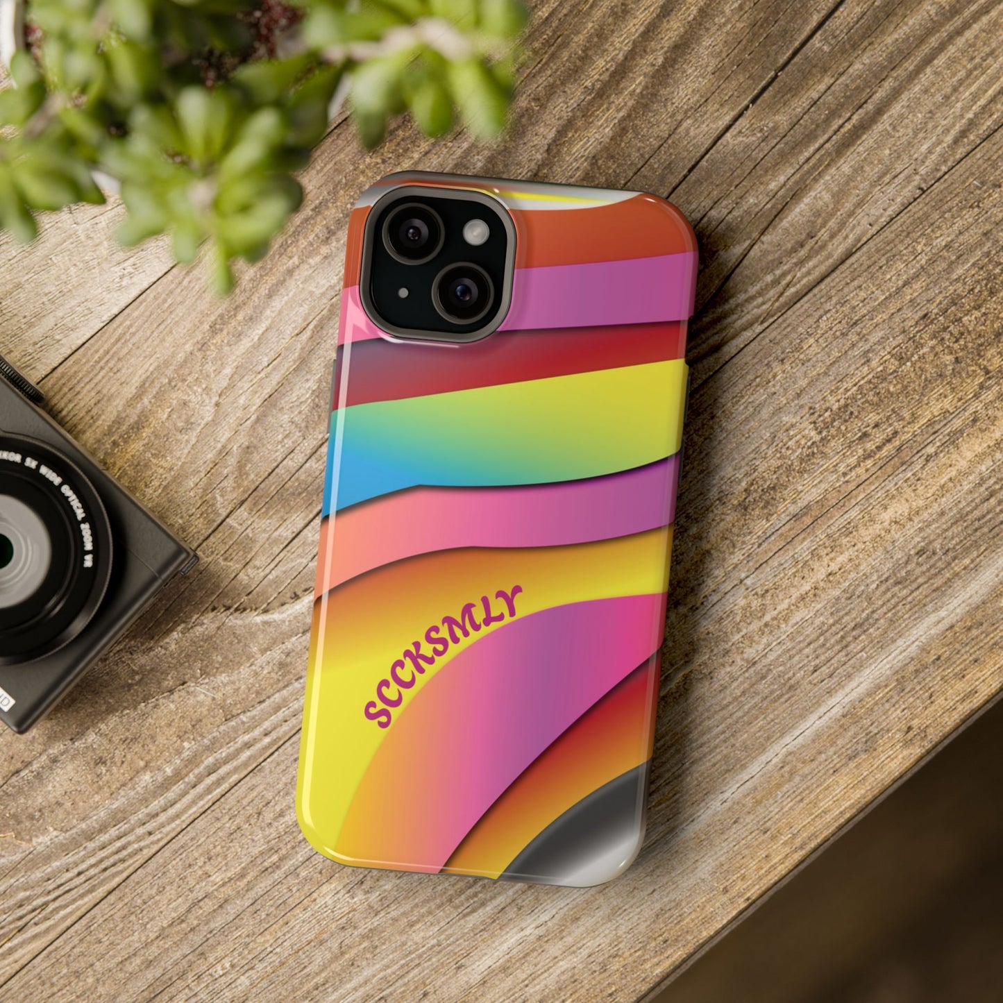 Modern Retro Rainbow Phone Case for Apple