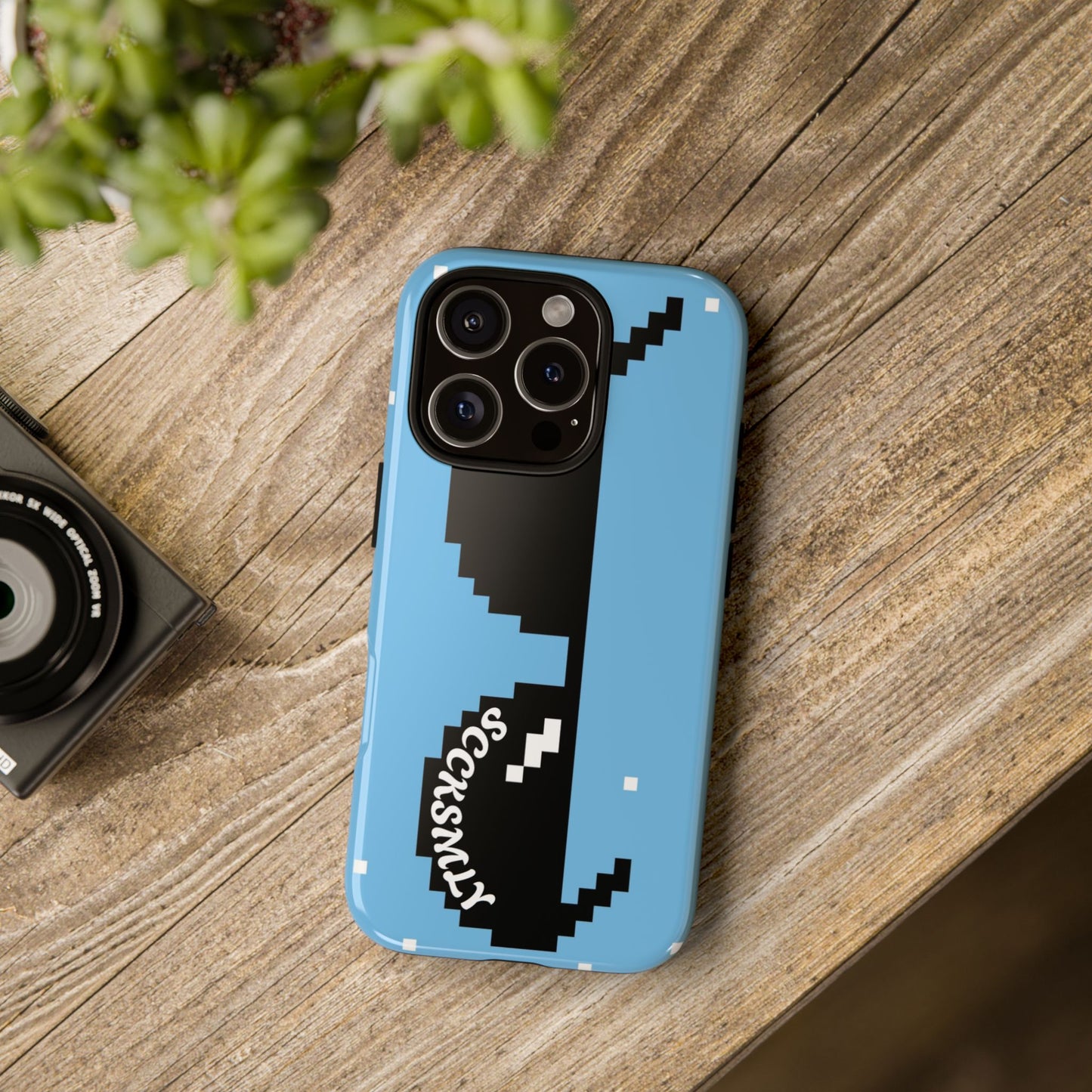 Pixel Glass Tough Phone Case for Apple