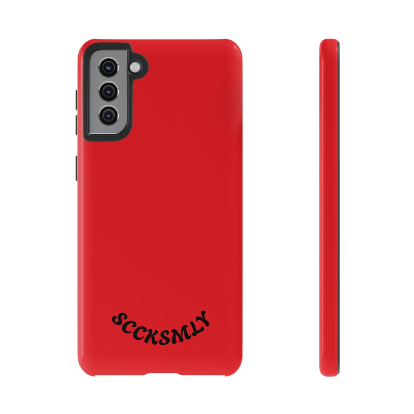 SOLID Screaming Red Tough Case for Samsung