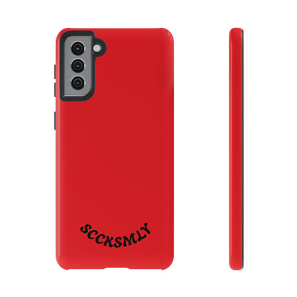 SOLID Screaming Red Tough Case for Samsung