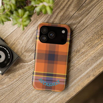 Orange Sickle Plaid  Phone Case for Apple