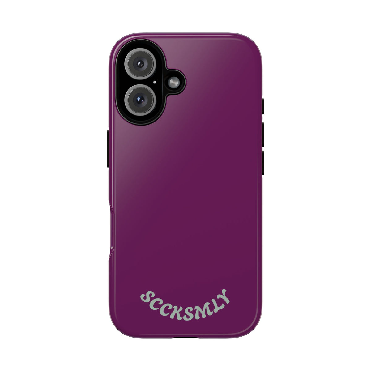 SOLID Amethyst Matte Tough Phone Case for Apple