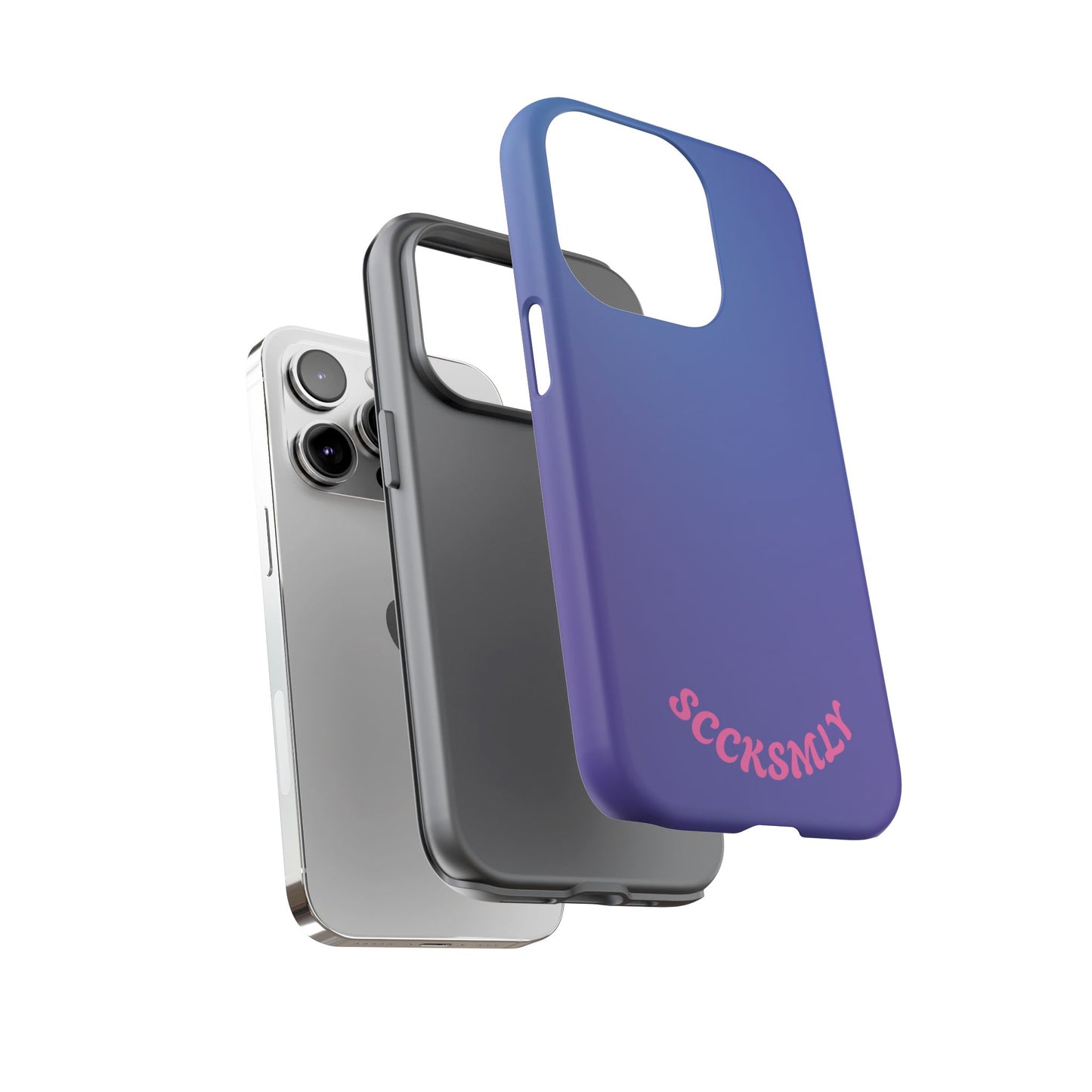 Berry Pop Gradient Tough Phone Case for Apple
