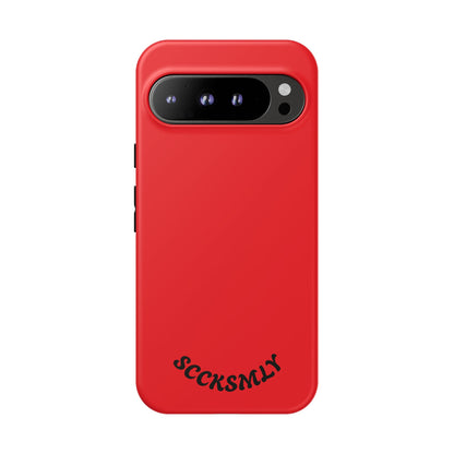 SOLID Screaming Red Tough Casee for Google Pixel