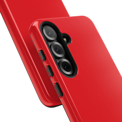 SOLID Screaming Red Tough Case for Samsung