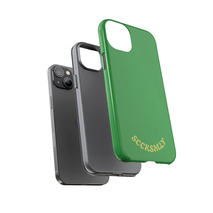 SOLID Green Grin Tough Case for Apple