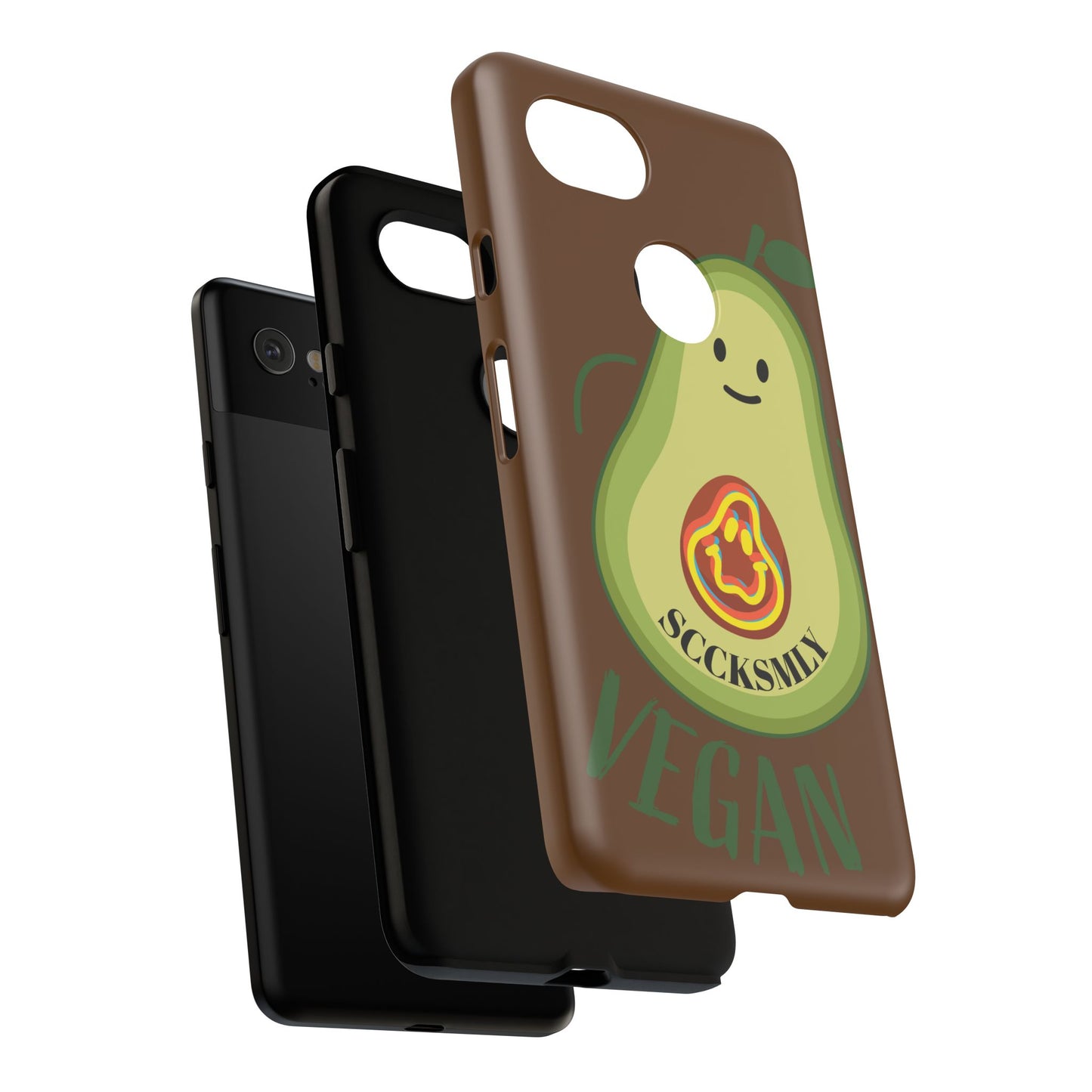 "Google Pixel" Playful Vegan Avocado Phone Case - Tough, Durable Protection with a Fun Design