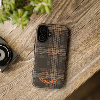 Brown Bread Plaid Tough Phone Case for Apple