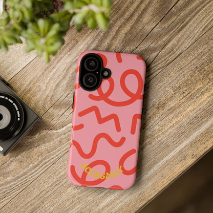 Red Candy Swirls Tough Case for Apple