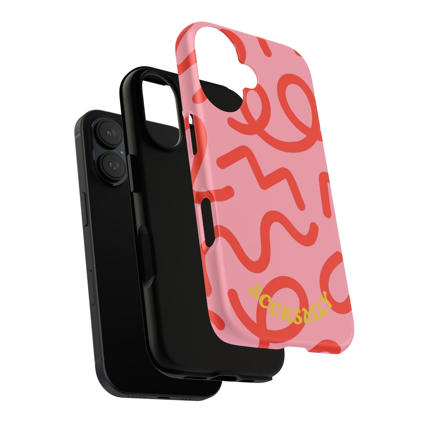 Red Candy Swirls Tough Case for Apple