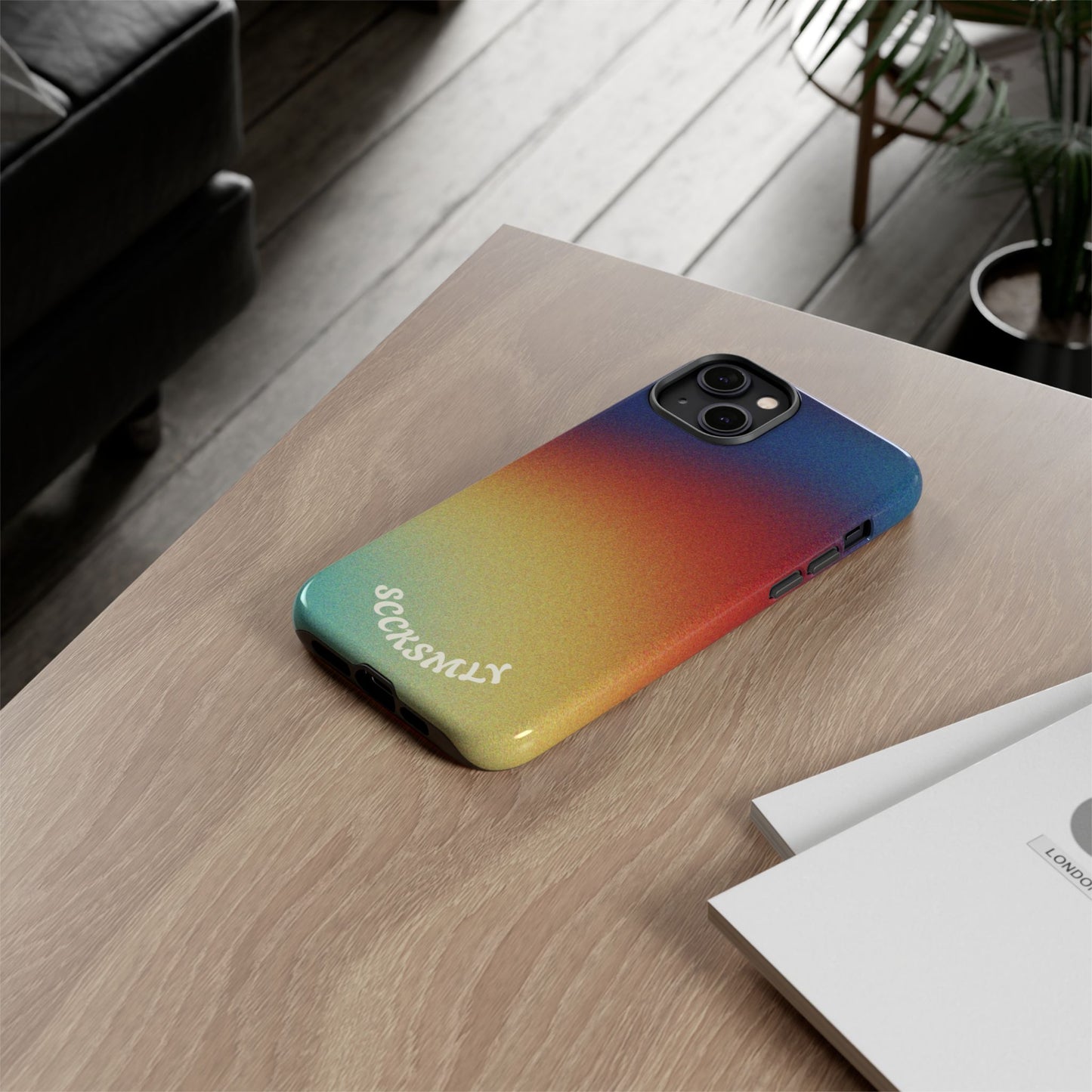 Faded Sunset Aura Tough Phone Case for Apple