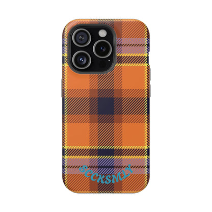 Orange Sickle Plaid  Phone Case for Apple