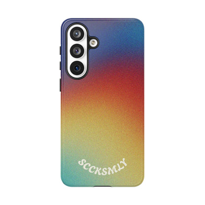 Faded Sunset Aura Tough Phone Case for Samsung