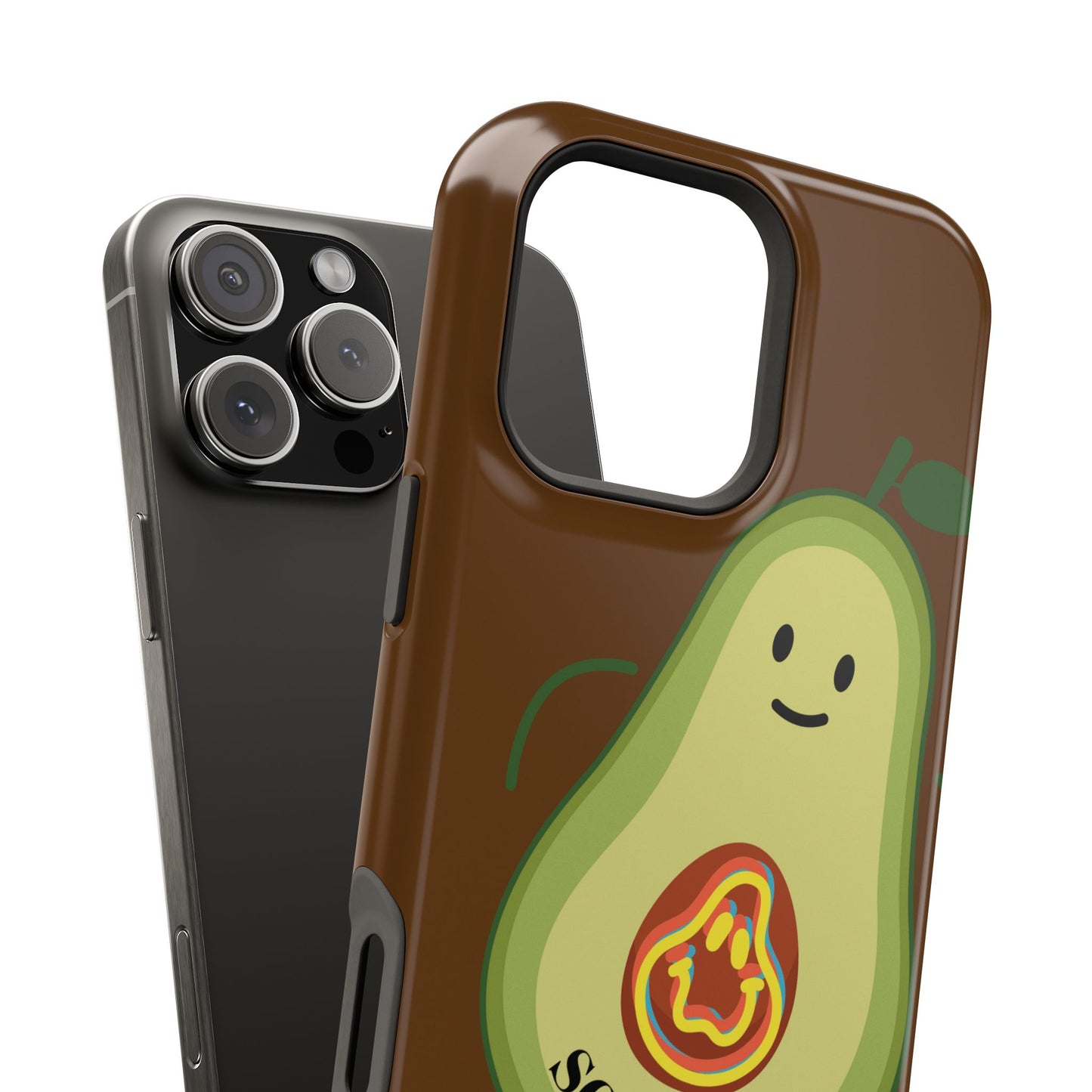 Playful Vegan Avocado Tough Phone Case Apple