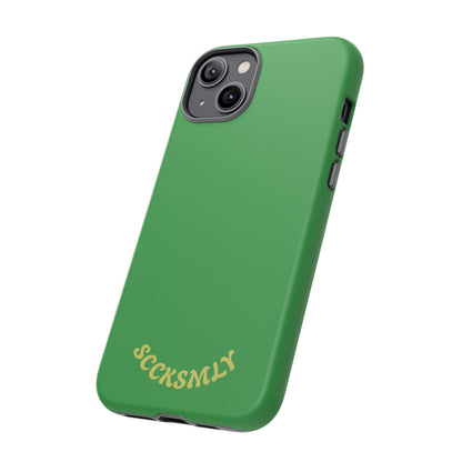 SOLID Green Grin Tough Case for Apple