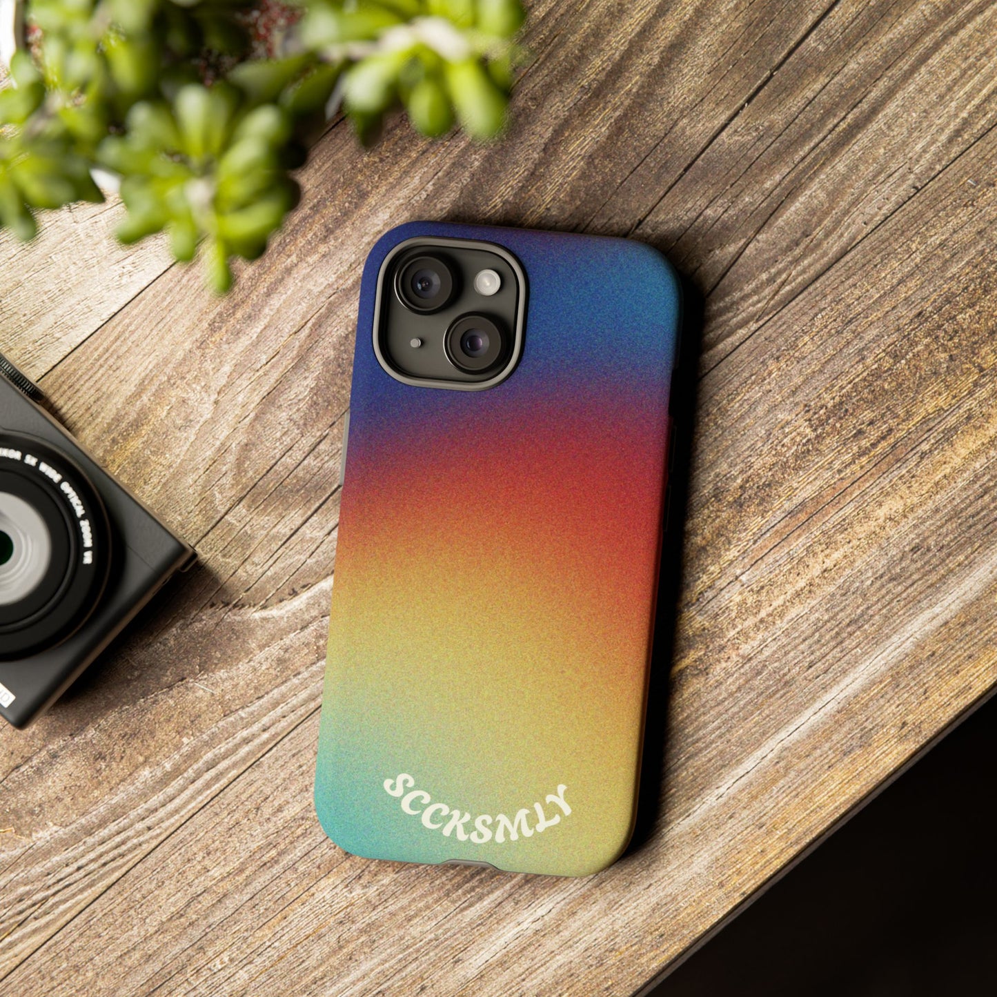 Faded Sunset Aura Tough Phone Case for Apple