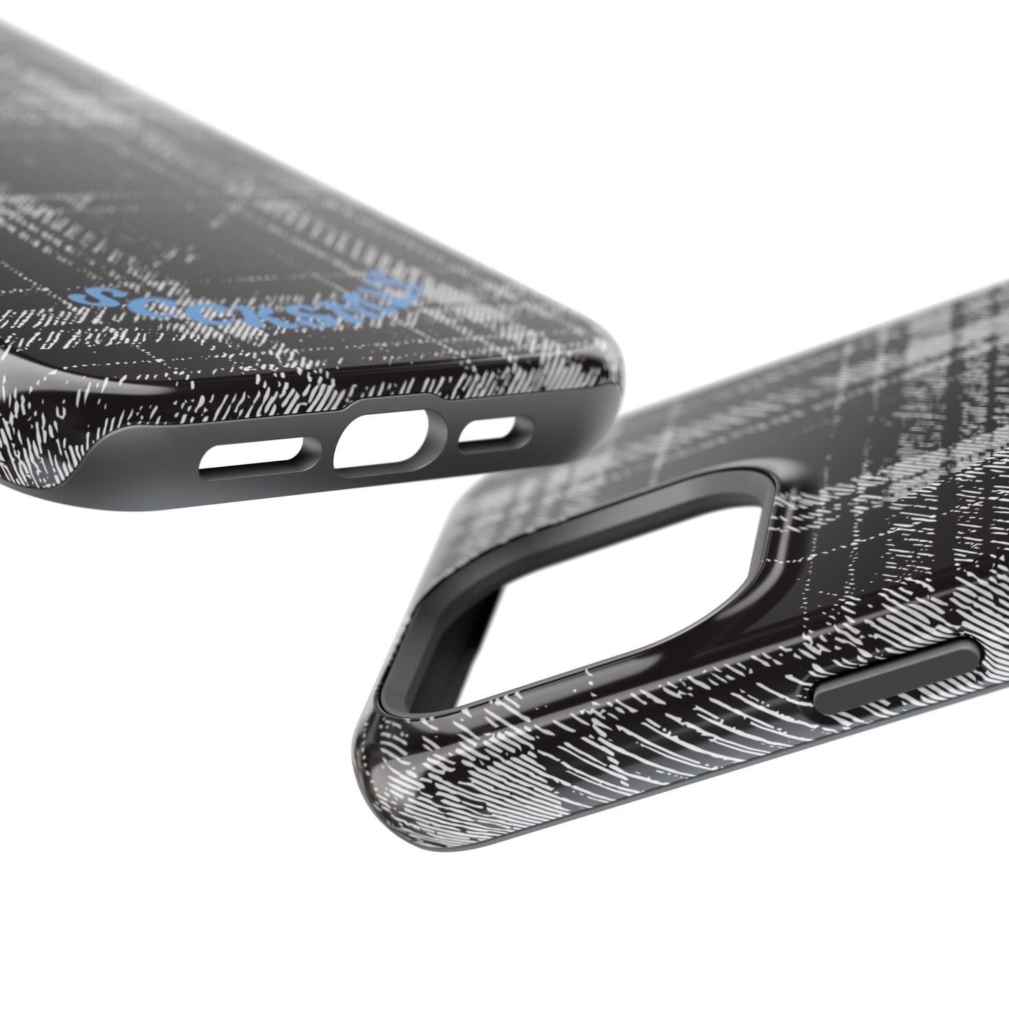 Smoky Grungy Plaid Phone Case for Apple