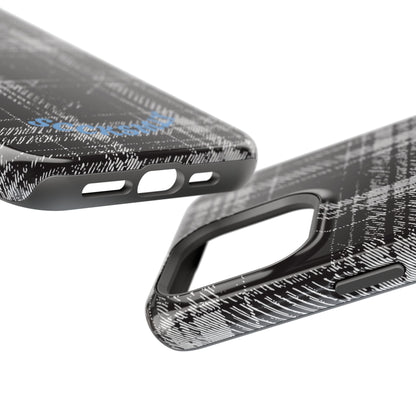 Smoky Grungy Plaid Phone Case for Apple