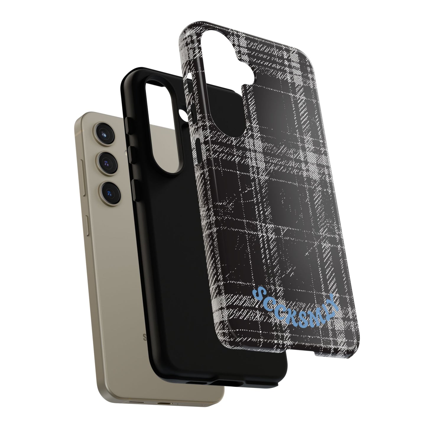 Smoky Grungy Plaid Phone Case for Samsung