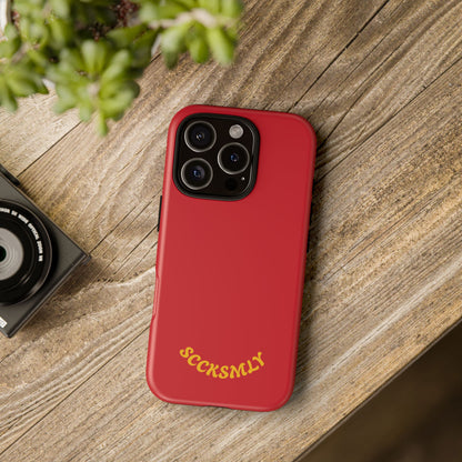 SOLID Calm Cherry Tough Case for Apple