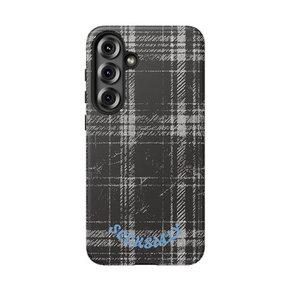 Smoky Grungy Plaid Phone Case for Samsung