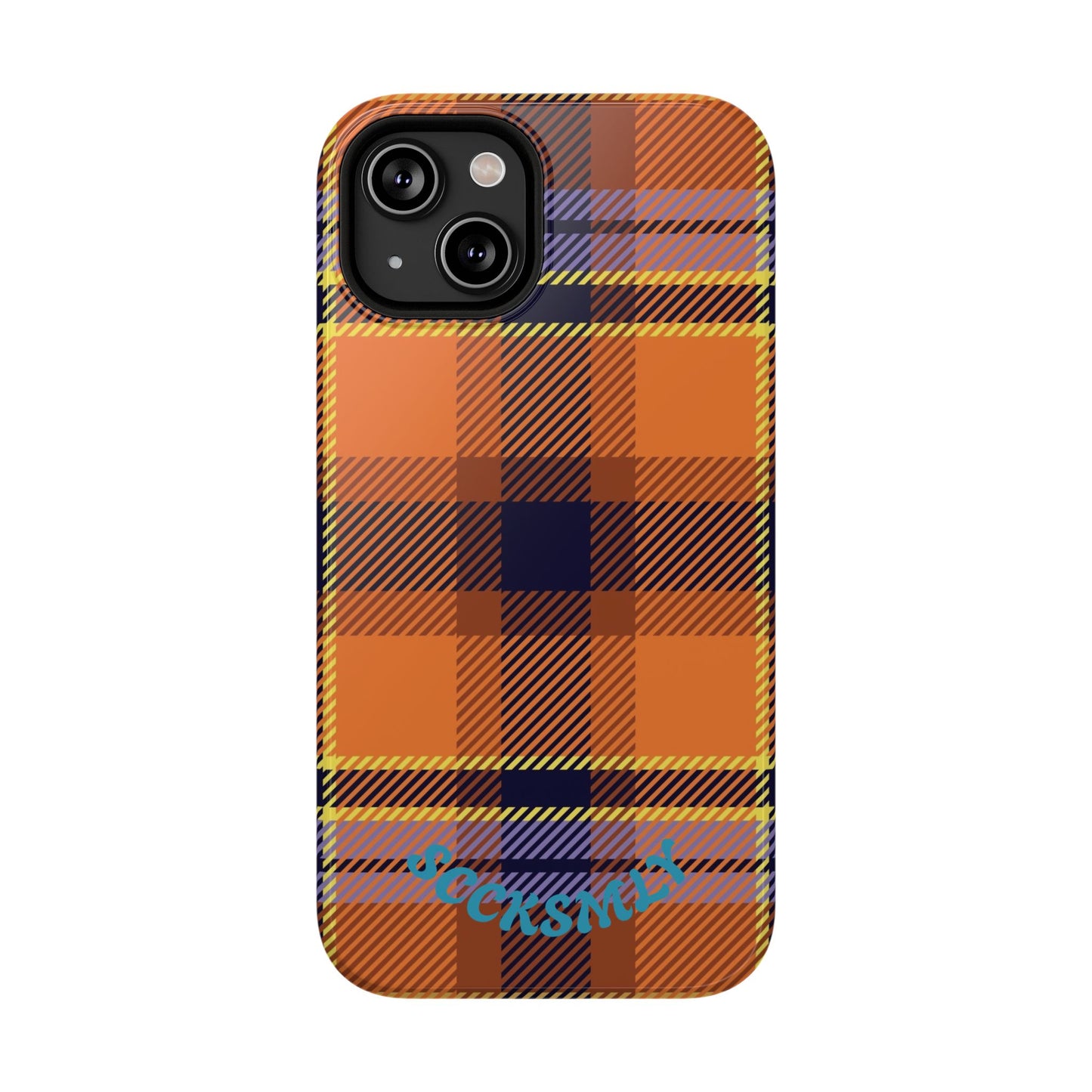 Orange Sickle Plaid  Phone Case for Apple
