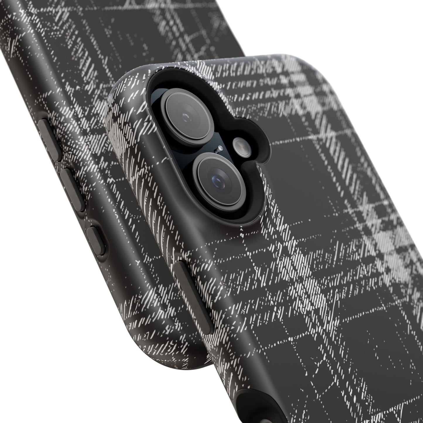 Smoky Grungy Plaid Phone Case for Apple