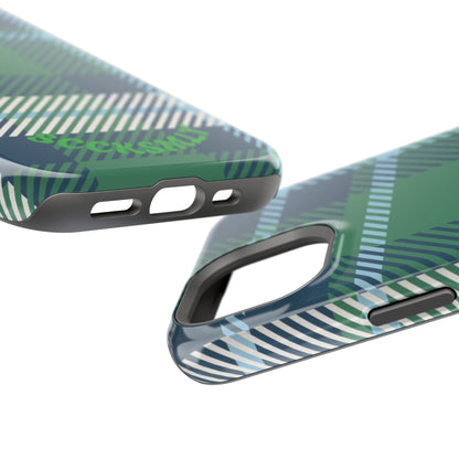 Earth and Sky Plaid Phone Case for Apple