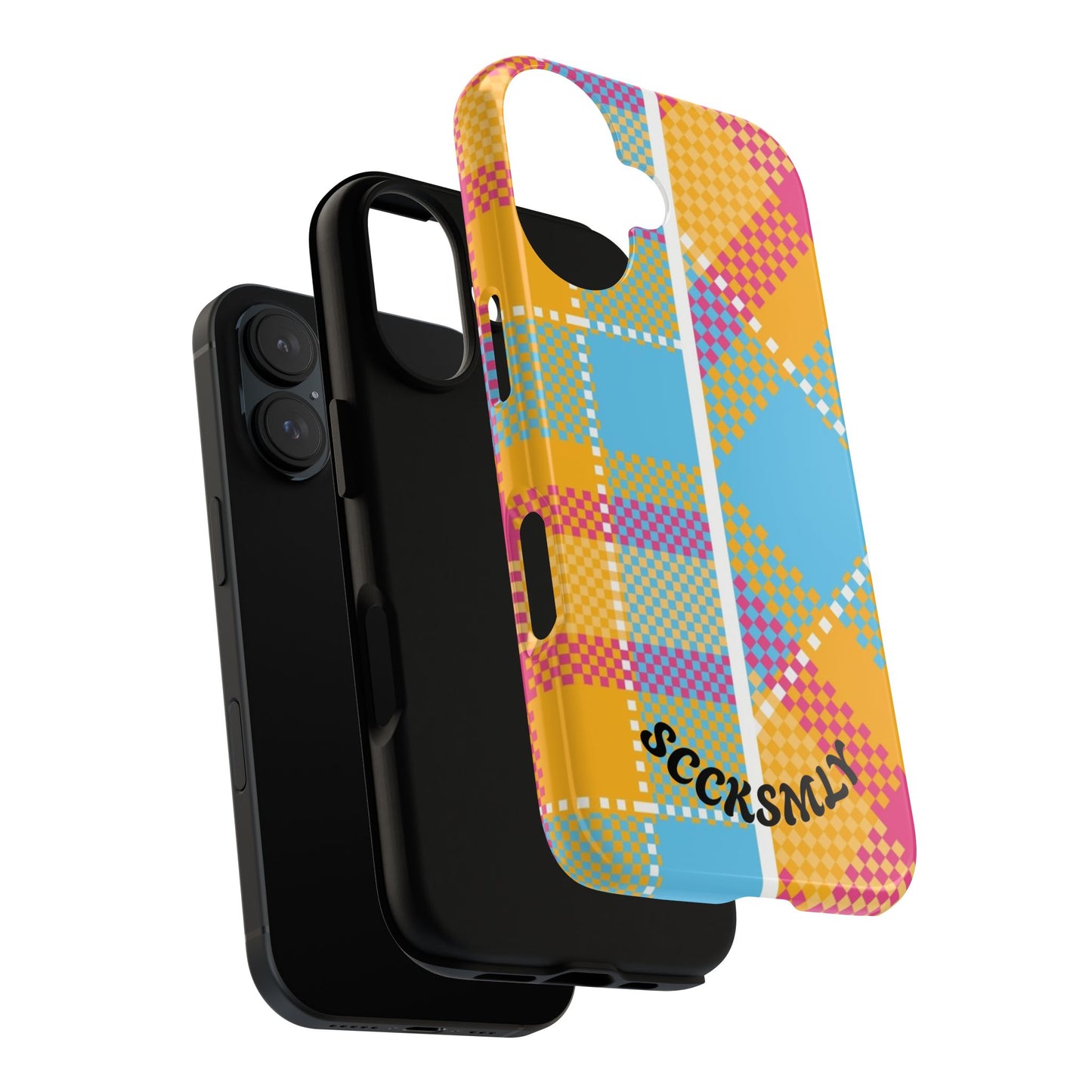 Pattern Punch Phone Case for Apple