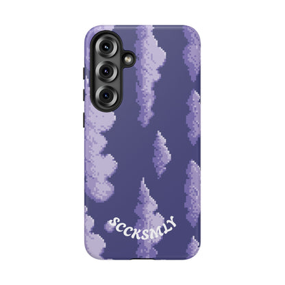 Lilac Pixel Cloud Tough Phone Case for Samsung