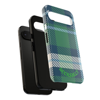 Earth and Sky Plaid Tough Phone Case for Google Pixel