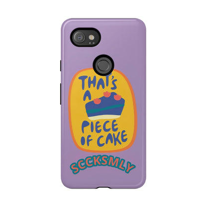 Light Purple "THAT'S A PIECE OF CAKE" Tough Phone Case for Google Pixel