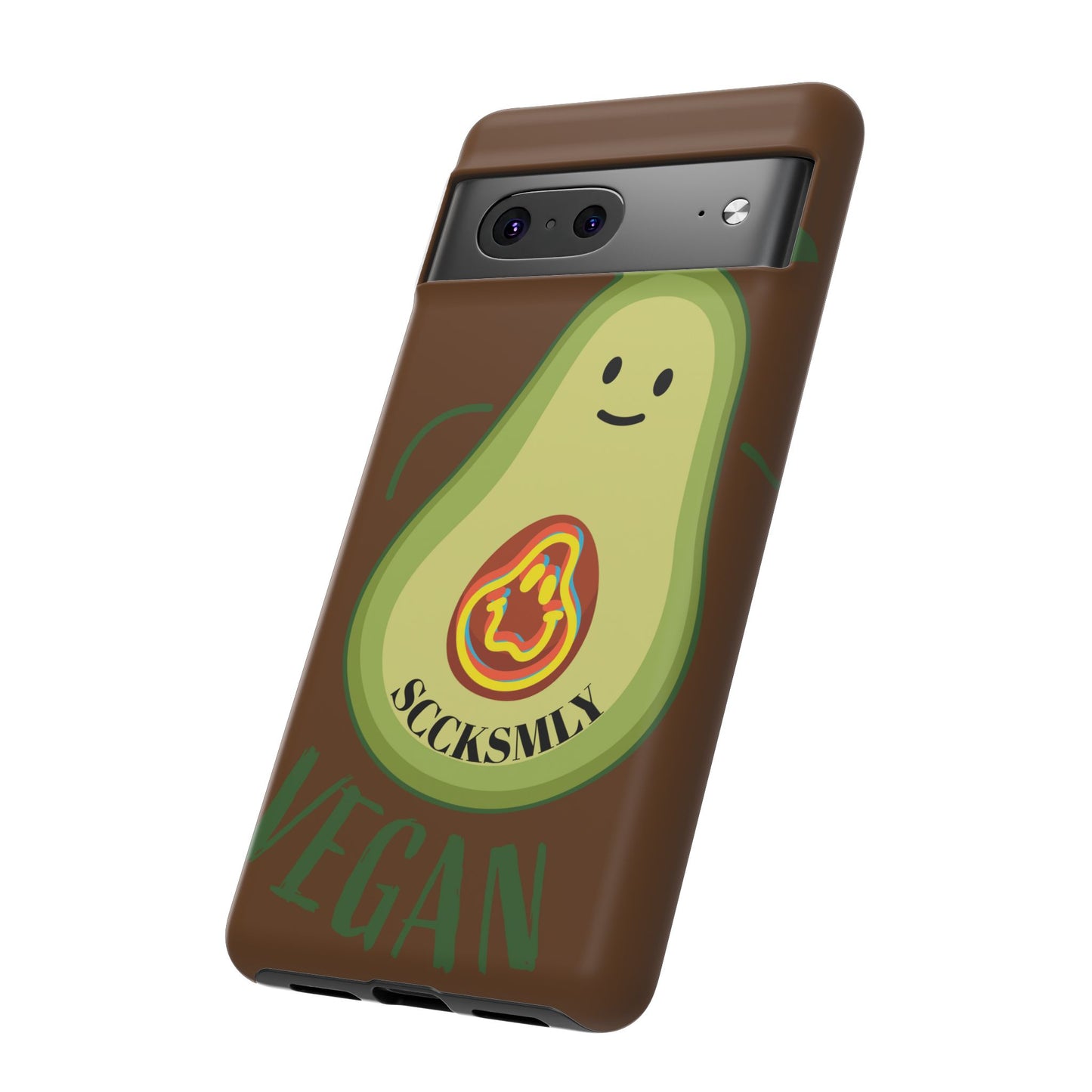 Playful Vegan Avocado Phone Case for Google Pixel