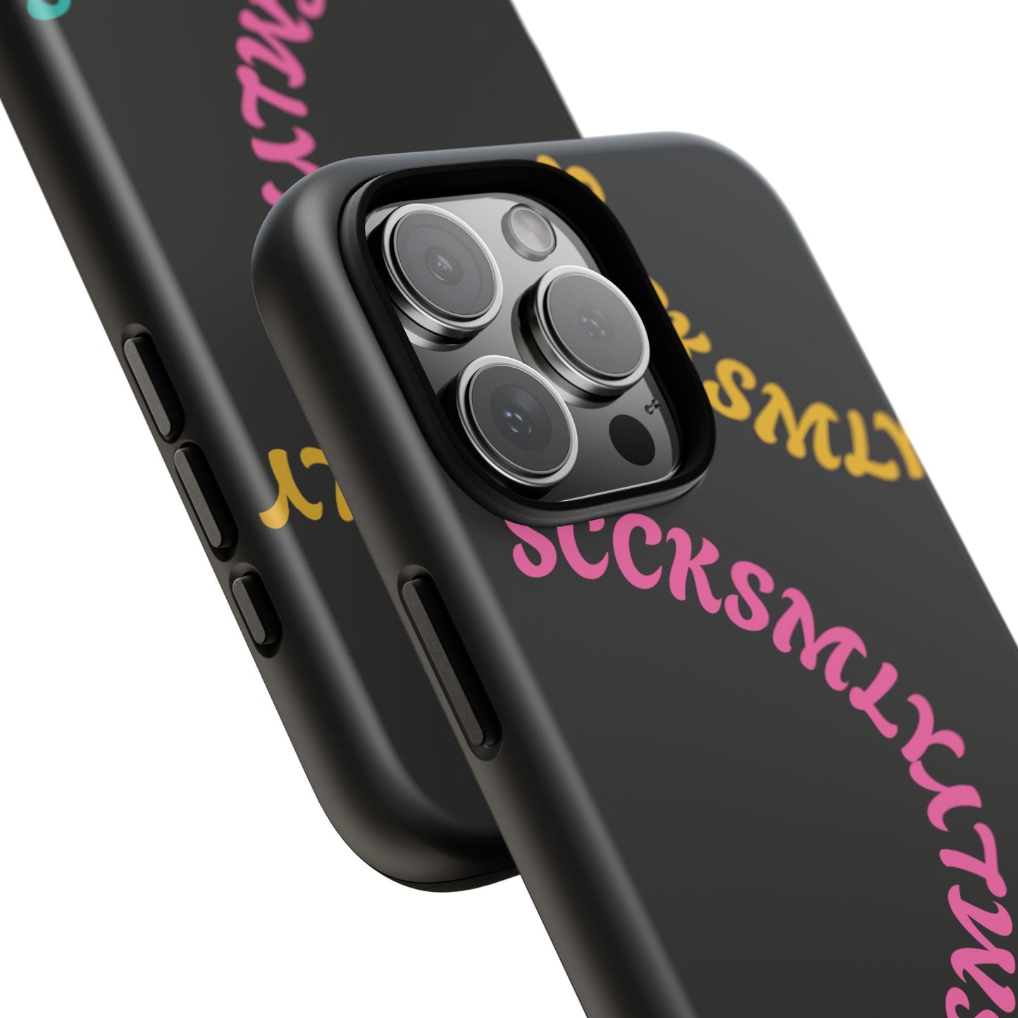 Y2K Wavy Script Tough Case for Apple- Black