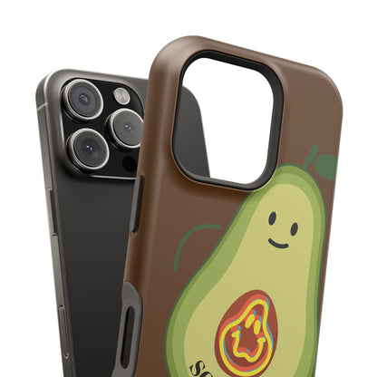 Playful Vegan Avocado Tough Phone Case Apple