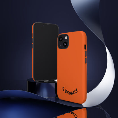 SOLID Tangerine Tough Case for Apple