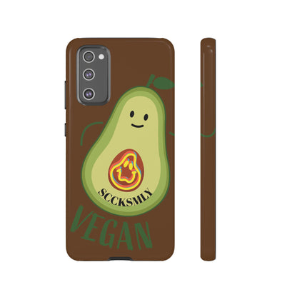 Playful Vegan Avocado Phone Case for Samsung