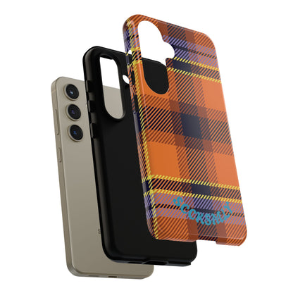 Orange Sickle Plaid Phone Case for Samsung