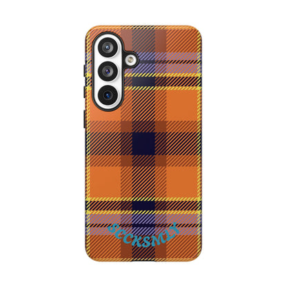 Orange Sickle Plaid Phone Case for Samsung