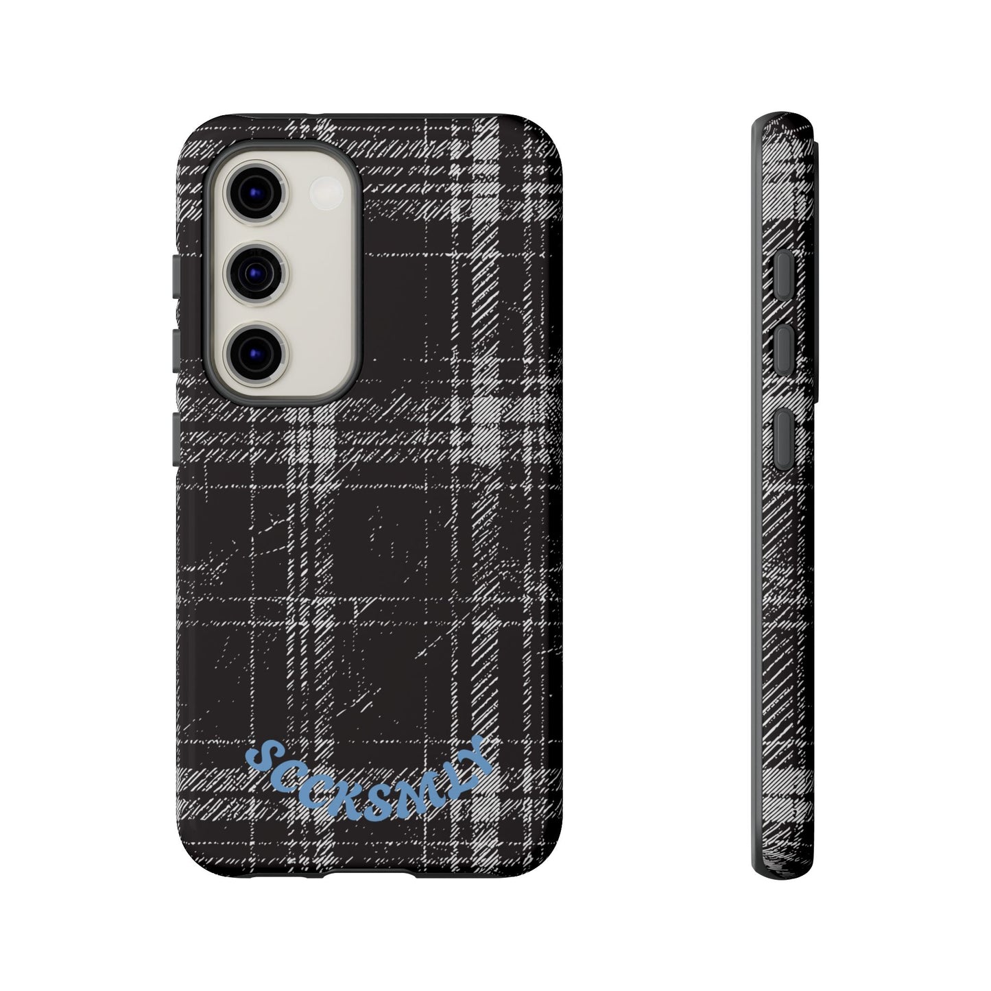 Smoky Grungy Plaid Phone Case for Samsung