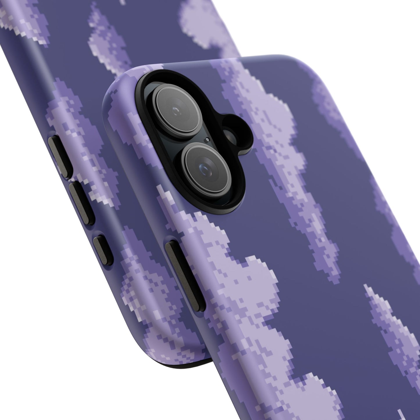 Lilac Pixel Cloud Tough Phone Case for Apple