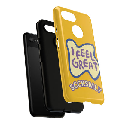 Yellow "I FEEL GREAT" Tough Phone Case for Google Pixel
