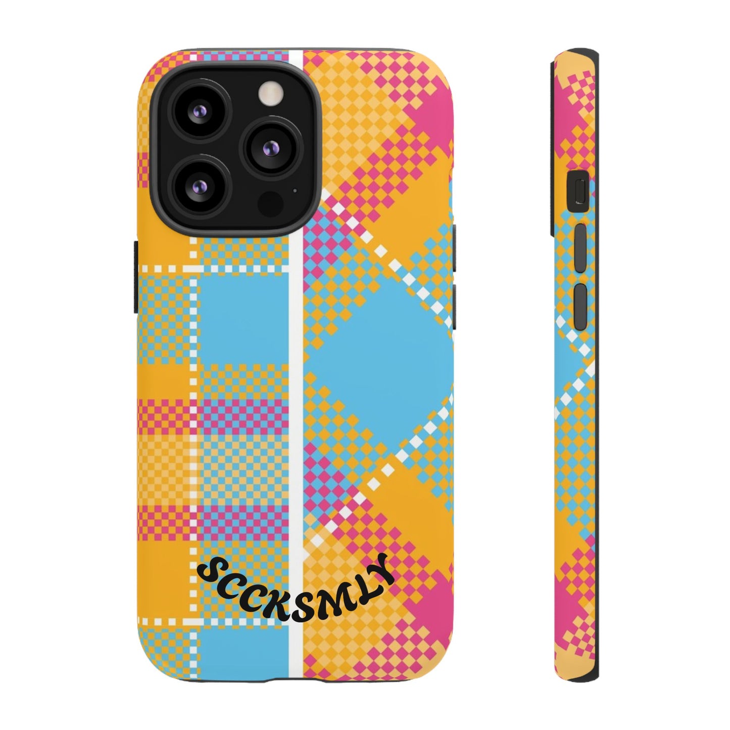 Pattern Punch Phone Case for Apple