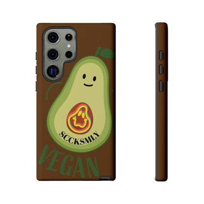 Playful Vegan Avocado Phone Case for Samsung