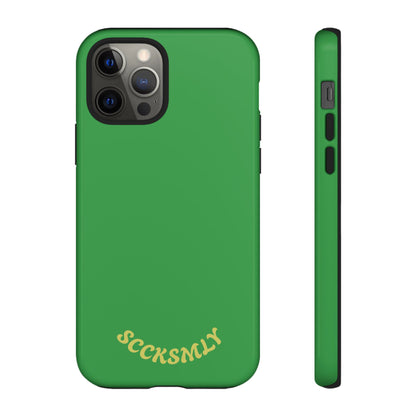 SOLID Green Grin Tough Case for Apple