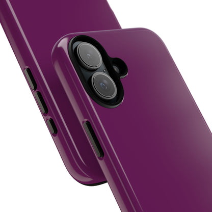 SOLID Amethyst Matte Tough Phone Case for Apple