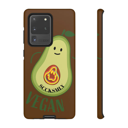 Playful Vegan Avocado Phone Case for Samsung