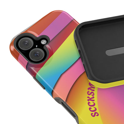 Modern Retro Rainbow Phone Case for Apple