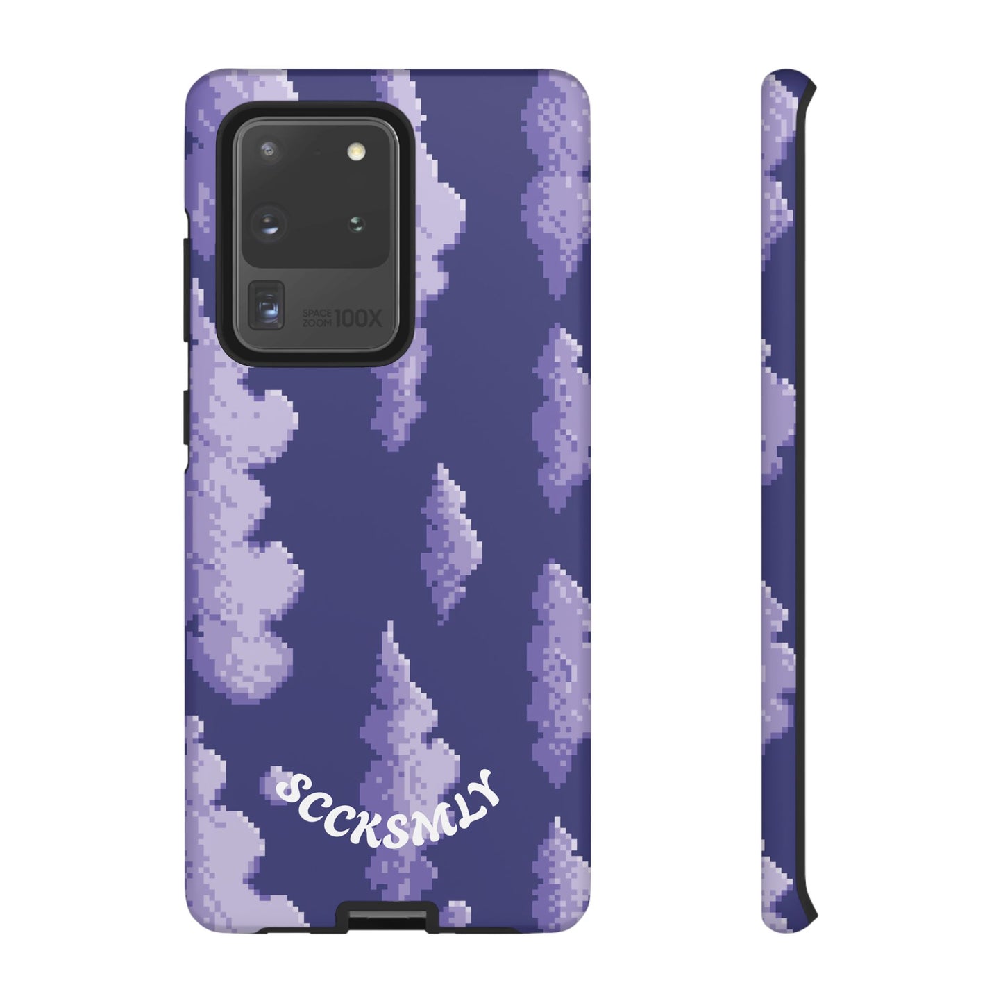 Lilac Pixel Cloud Tough Phone Case for Samsung