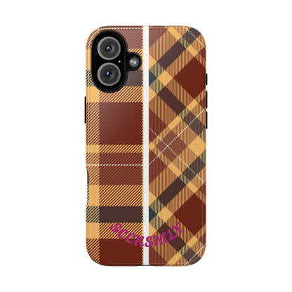 Autumn Plaid Phone Case for Apple